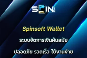Spinsoft Wallet ระบบจัดการเงินทันสมัย ปลอดภัย รวดเร็ว ใช้งานง่าย